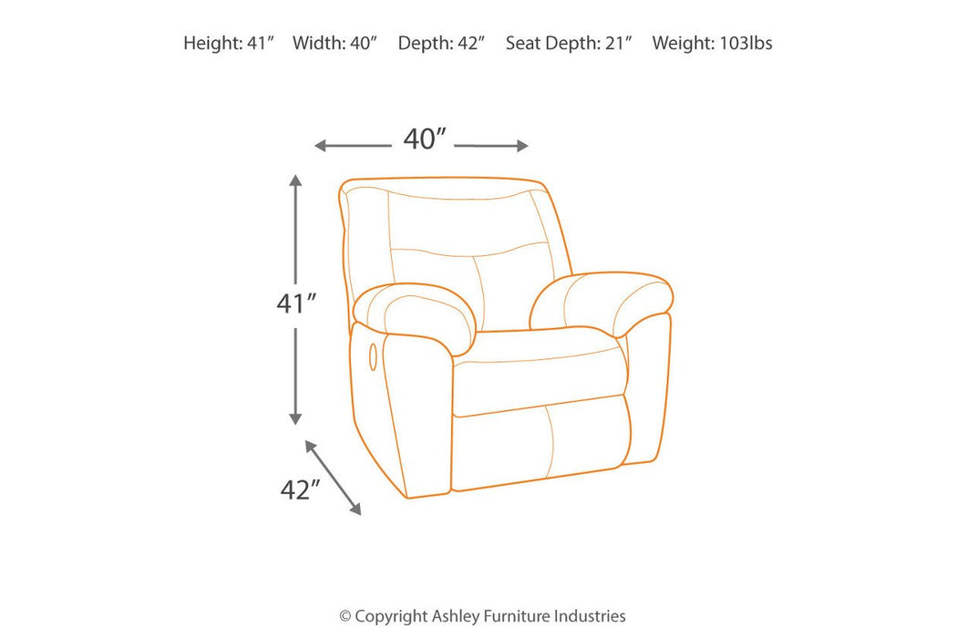 Follett Coffee Recliner - Lara Furniture