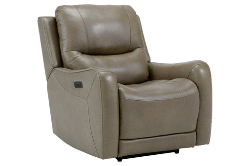 Galahad Sandstone Power Recliner - Lara Furniture