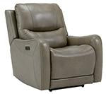 Galahad Sandstone Power Recliner - Lara Furniture