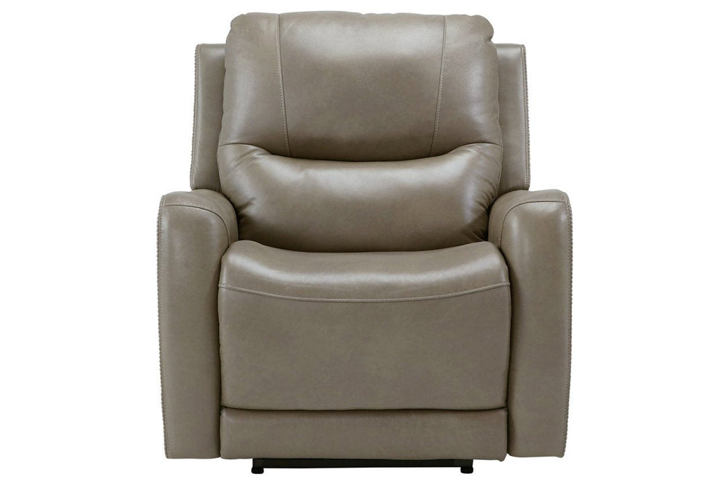 Galahad Sandstone Power Recliner - Lara Furniture