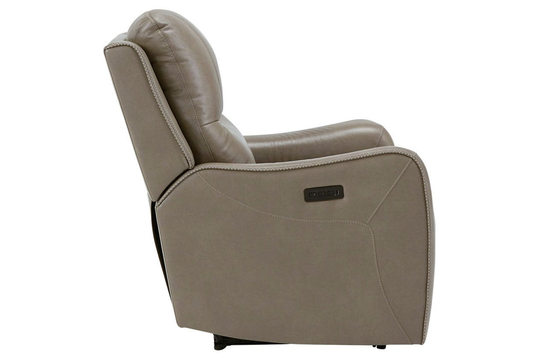 Galahad Sandstone Power Recliner - Lara Furniture