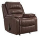 Wylesburg Mahogany Recliner - Lara Furniture