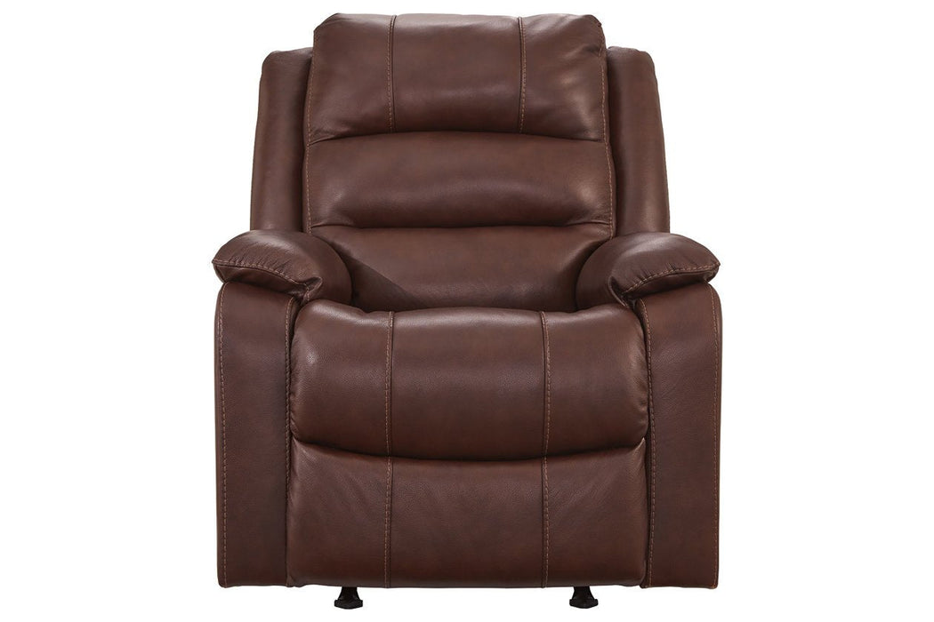 Wylesburg Mahogany Recliner - Lara Furniture