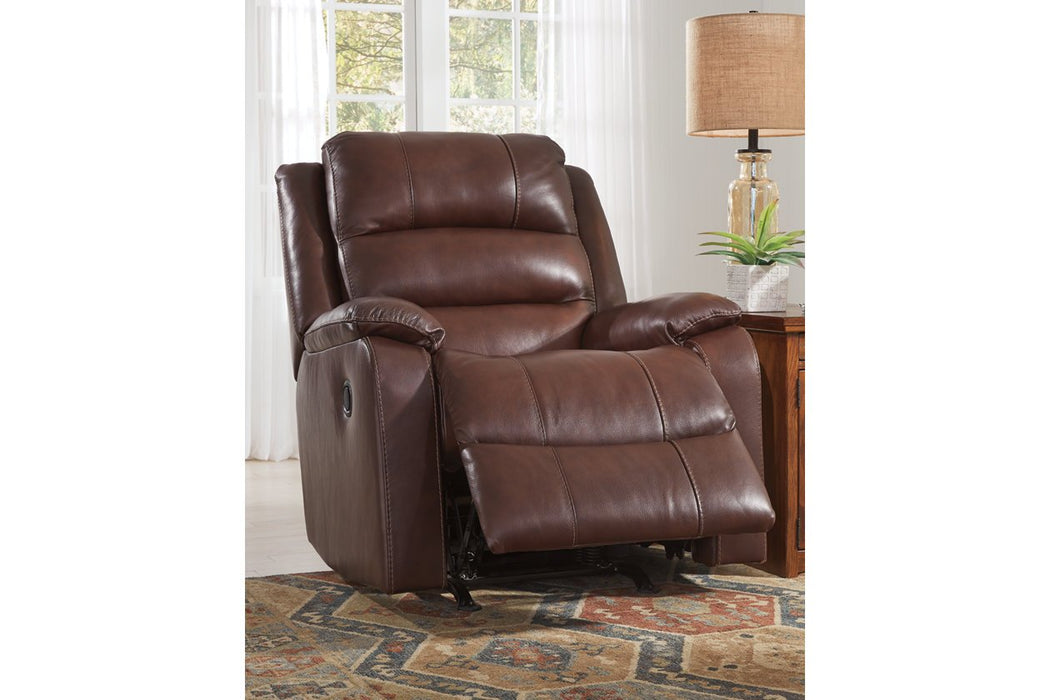 Wylesburg Mahogany Recliner - Lara Furniture