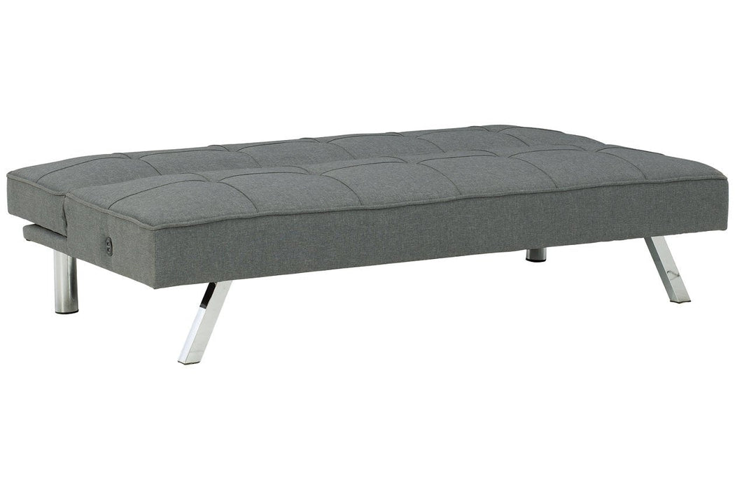 Santini Gray Flip Flop Armless Sofa - Lara Furniture