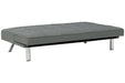 Santini Gray Flip Flop Armless Sofa - Lara Furniture