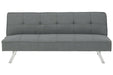 Santini Gray Flip Flop Armless Sofa - Lara Furniture