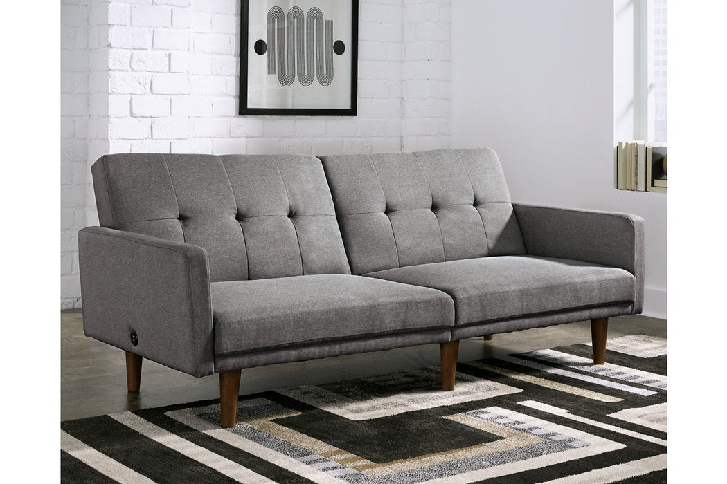 Gaddis Gray Flip Flop Sofa - Lara Furniture