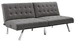 Sivley Charcoal Flip Flop Armless Sofa - Lara Furniture