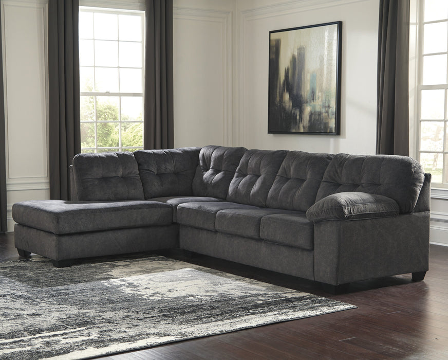 Accrington Granite LAF Sectional - Lara Furniture