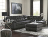 Accrington Granite RAF Queen Sleeper Sectional - Lara Furniture