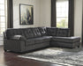 Accrington Granite RAF Queen Sleeper Sectional - Lara Furniture