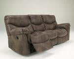 Alzena Gunsmoke Reclining Sofa - Lara Furniture