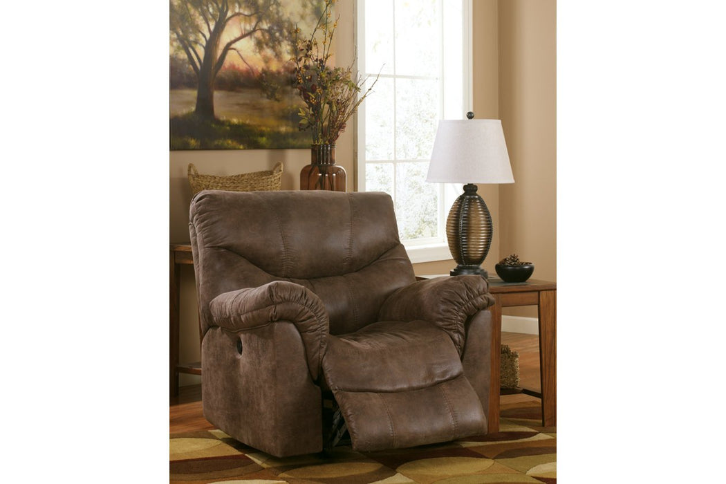 Alzena Gunsmoke Recliner - Lara Furniture