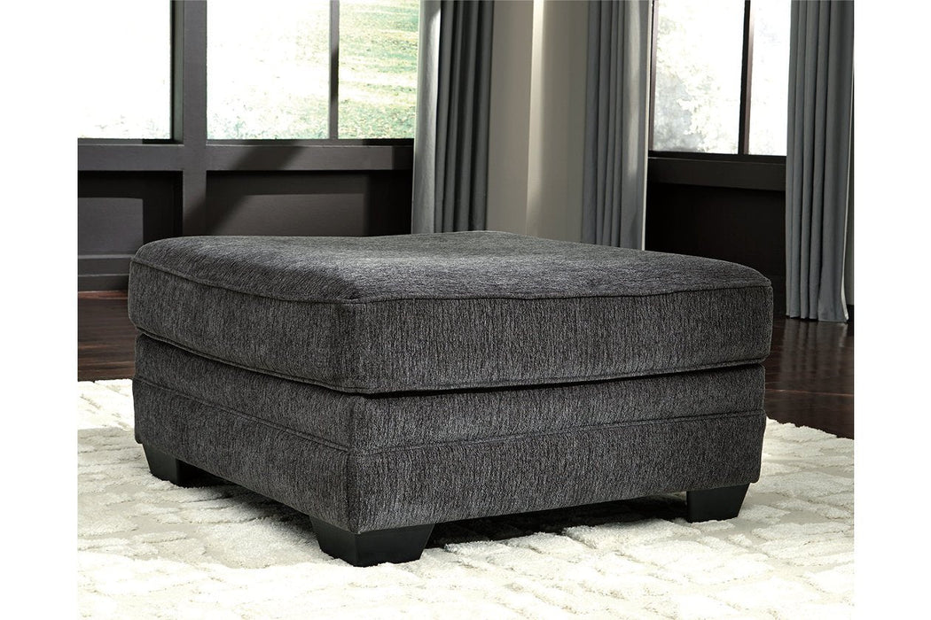 Tracling Slate Oversized Ottoman - Lara Furniture