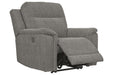 Mouttrie Smoke Power Recliner - Lara Furniture