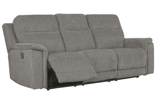 Mouttrie Smoke Power Reclining Sofa - Lara Furniture