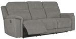 Mouttrie Smoke Power Reclining Sofa - Lara Furniture