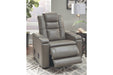 Boerna Gray Power Recliner - Lara Furniture