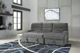 Yantis Gray Sleeper Sectional with Storage - Lara Furniture