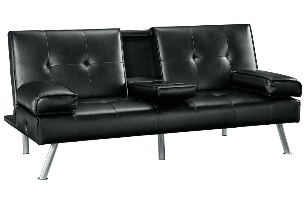 Mirclay Ebony Flip Flop Sofa - Lara Furniture