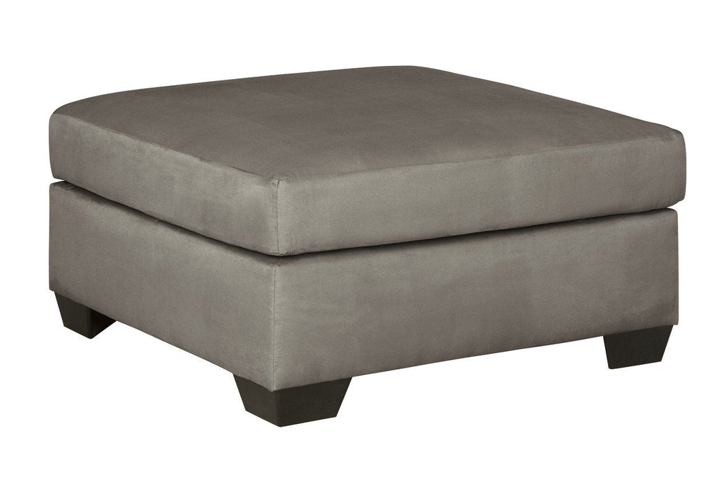 Darcy Cobblestone Oversized Accent Ottoman - Lara Furniture