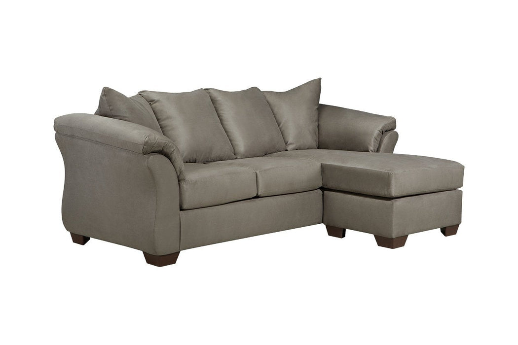 Darcy Cobblestone Sofa Chaise - Lara Furniture