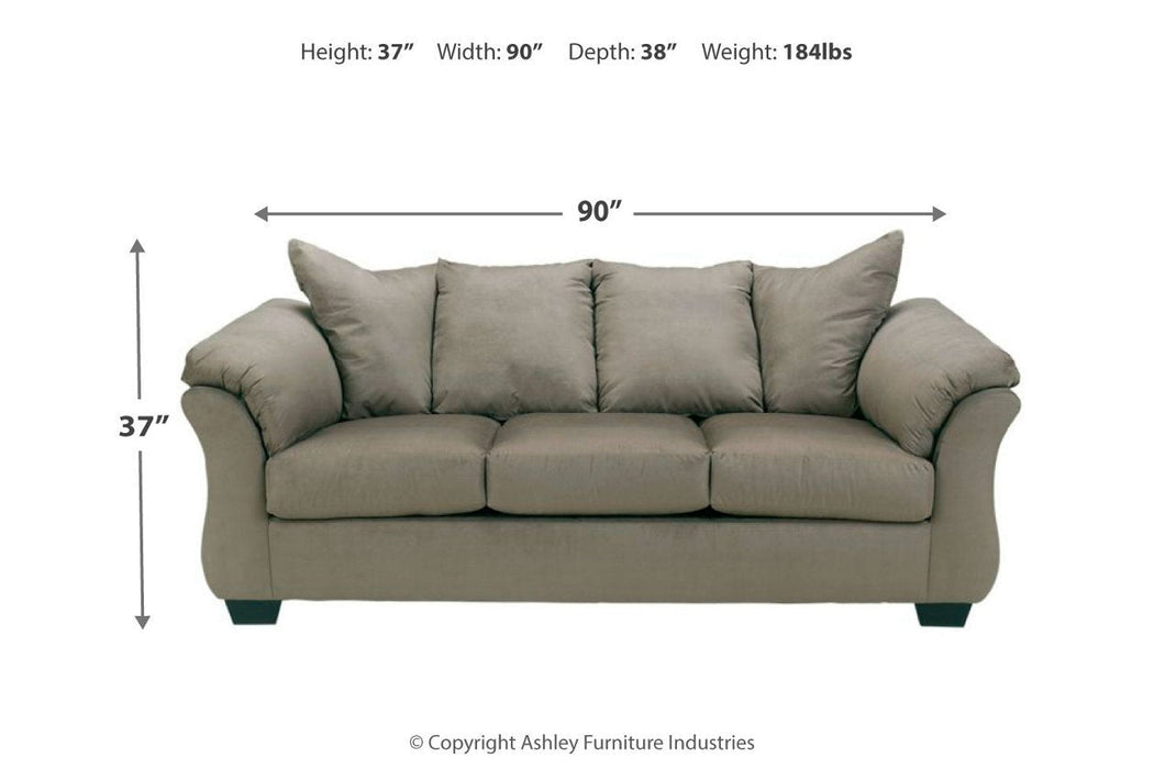 Darcy Cobblestone Full Sofa Sleeper - Lara Furniture