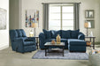 Darcy Blue Recliner - Lara Furniture