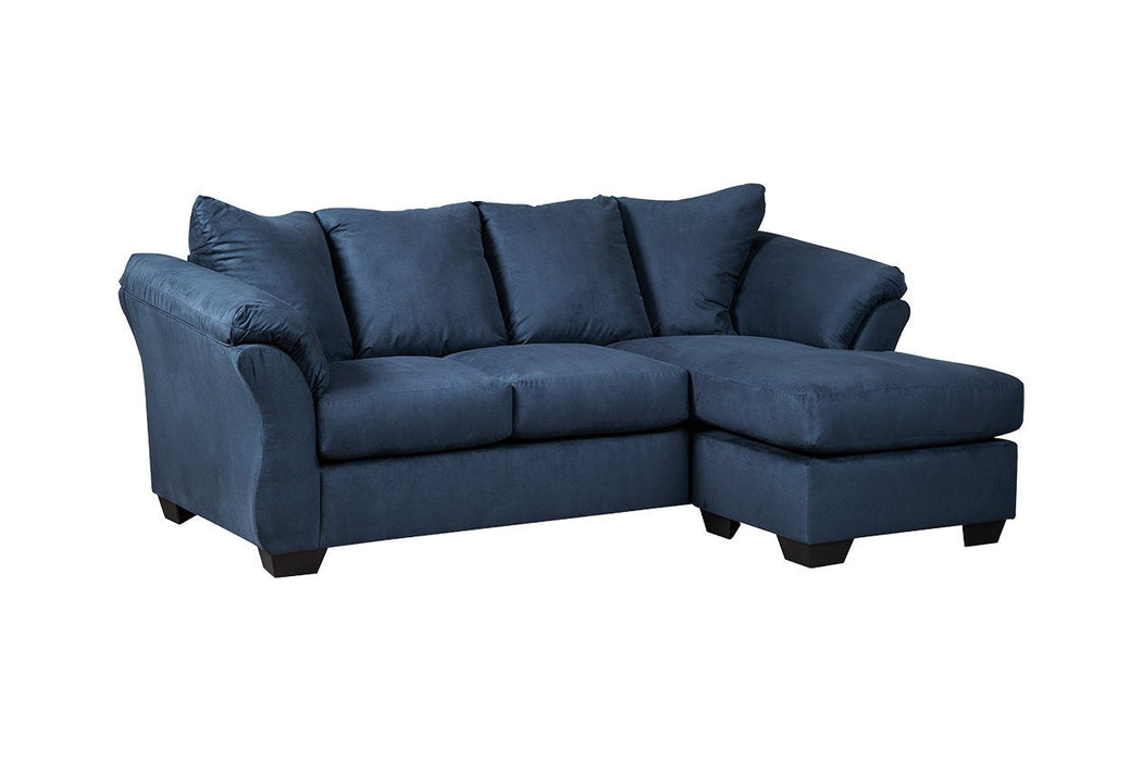 Darcy Blue Sofa Chaise - Lara Furniture