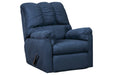 Darcy Blue Recliner - Lara Furniture