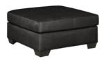 Darcy Black Oversized Accent Ottoman - Lara Furniture