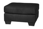 Darcy Black Ottoman - Lara Furniture