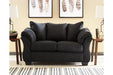 Darcy Black Loveseat - Lara Furniture