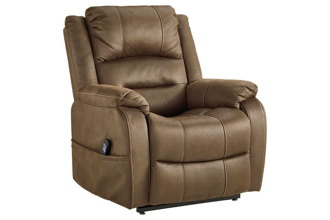 Whitehill Chocolate Power Lift Recliner - Lara Furniture