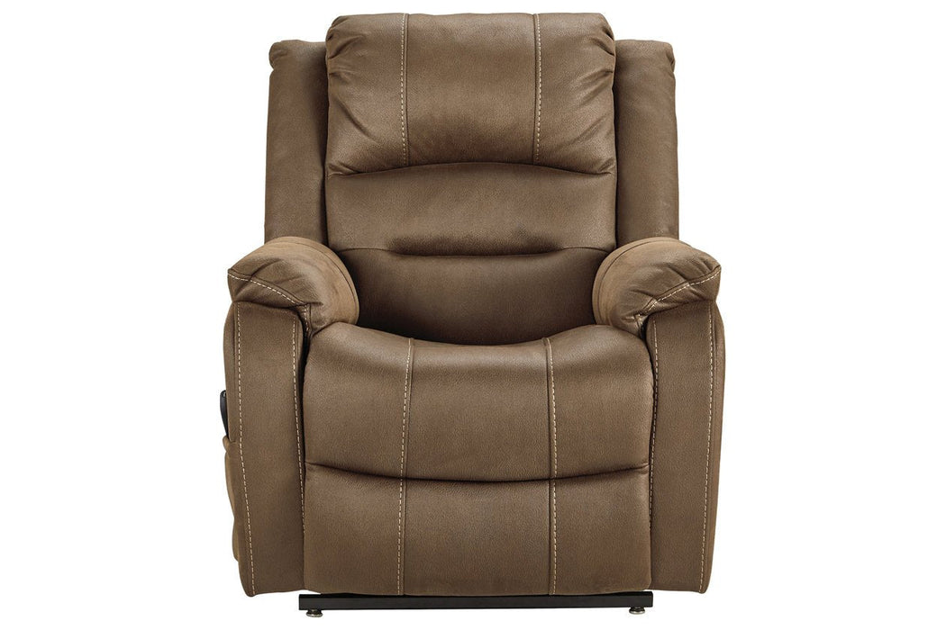 Whitehill Chocolate Power Lift Recliner - Lara Furniture