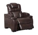 Warnerton Chocolate Power Recliner - Lara Furniture