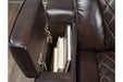 Warnerton Chocolate Power Recliner - Lara Furniture