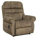 Mopton Saddle Power Lift Recliner - Lara Furniture