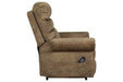 Mopton Saddle Power Lift Recliner - Lara Furniture