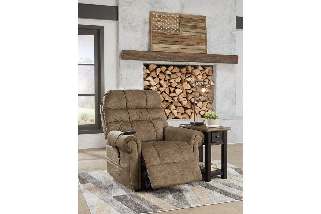 Mopton Saddle Power Lift Recliner - Lara Furniture