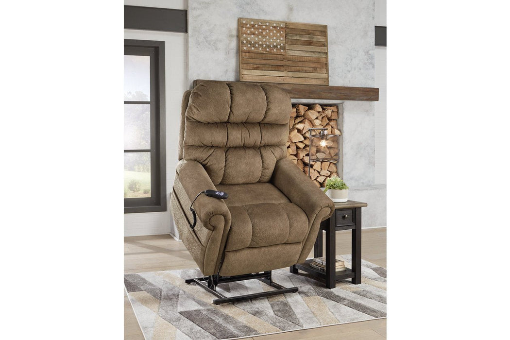 Mopton Saddle Power Lift Recliner - Lara Furniture