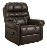 Mopton Chocolate Power Lift Recliner - Lara Furniture