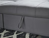 Salado Gray Sleeper Sectional with Storage - Lara Furniture