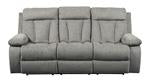 Mitchiner Fog Reclining Sofa with Drop Down Table - Lara Furniture