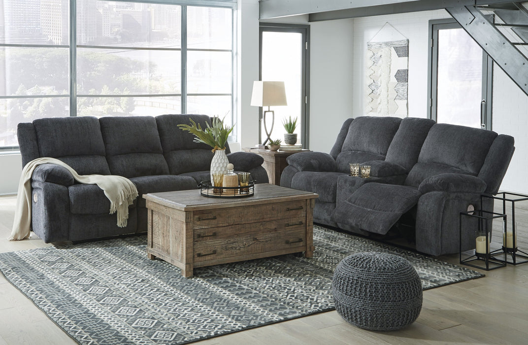 Draycoll Slate Power Reclining Living Room Set - Lara Furniture