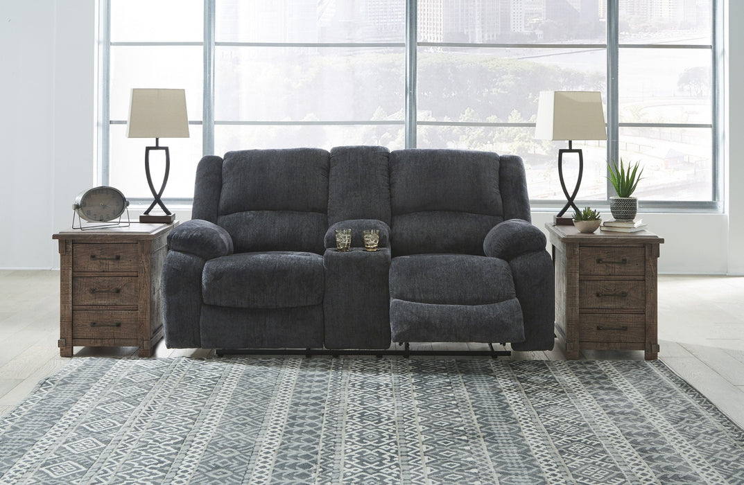 Draycoll Slate Reclining Living Room Set - Lara Furniture