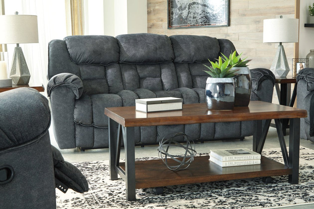 Capehorn Granite Reclining Sofa - Lara Furniture