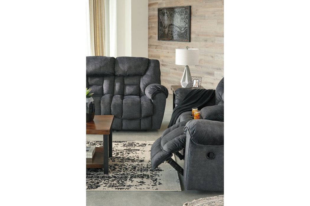 Capehorn Granite Reclining Sofa - Lara Furniture