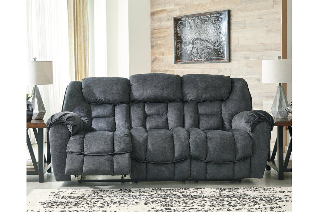 Capehorn Granite Reclining Sofa - Lara Furniture